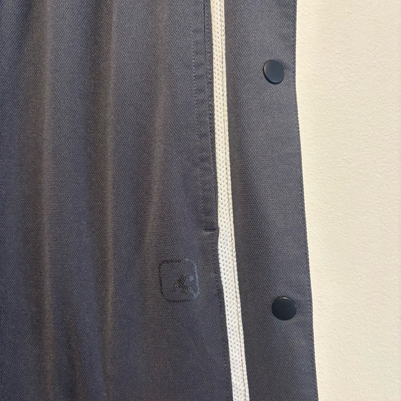 Y2k Vintage AND 1 Button Up Training Sweatpants Gray Black Large - Picture 6 of 15